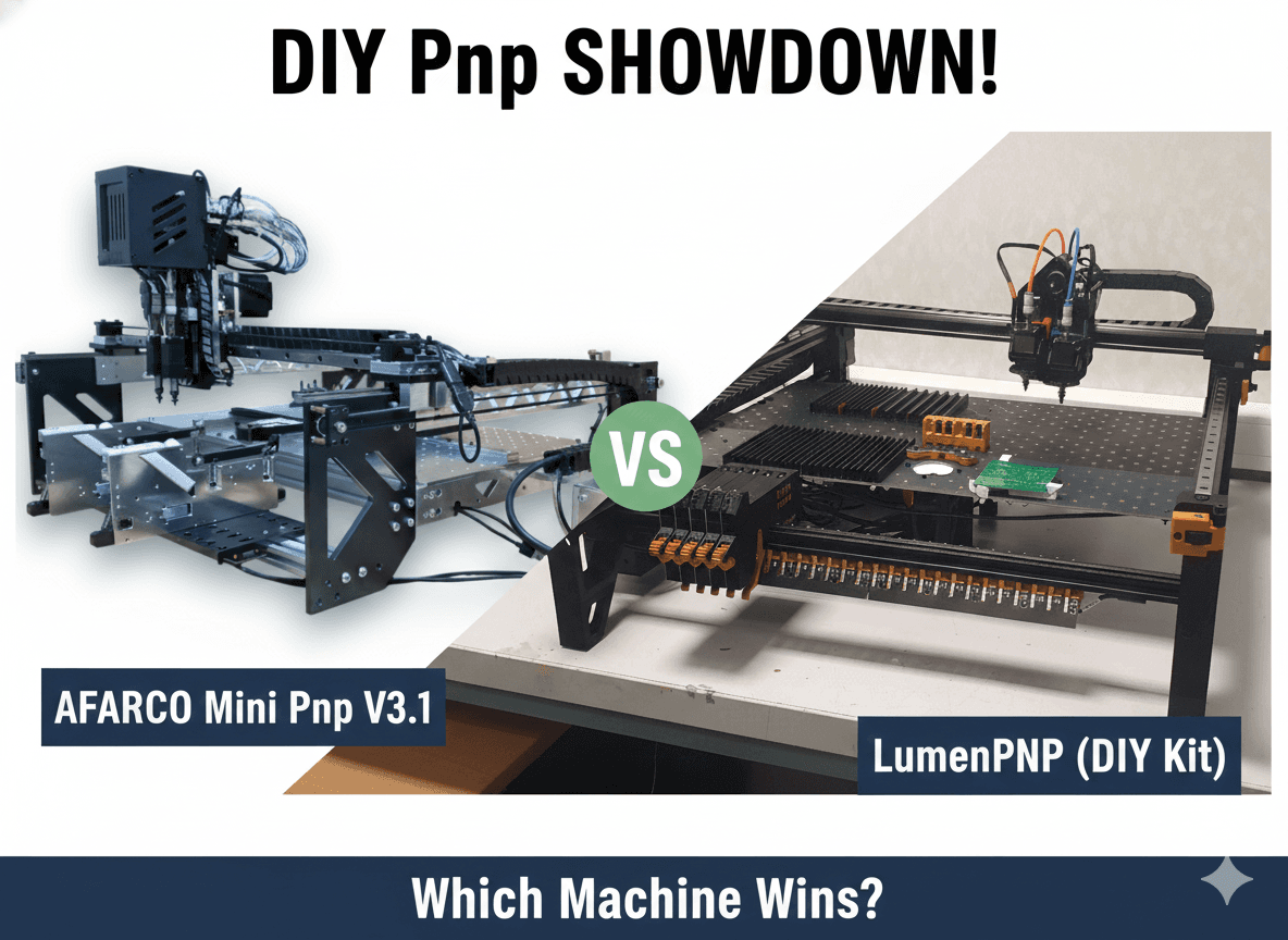 Afarco Mini PnP v3.1 vs LumenPnP: Which Desktop PnP Reigns Supreme?