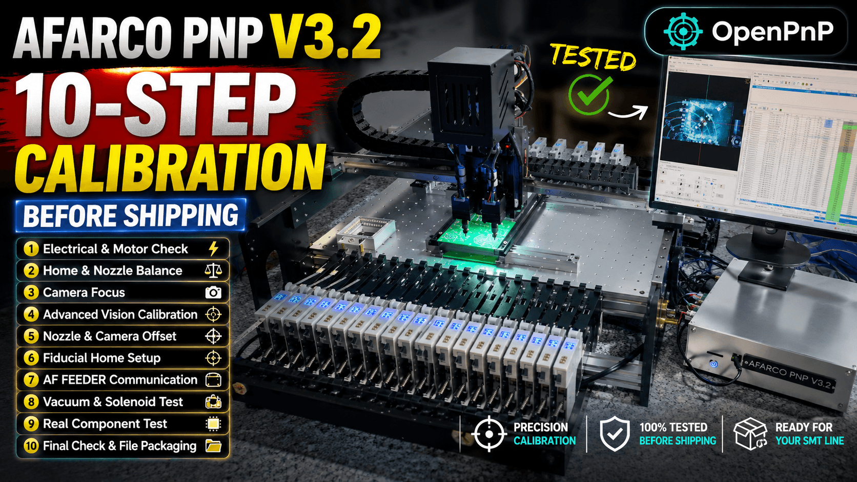 OpenPnP Calibration: 10-Step Pick and Place Machine Setup